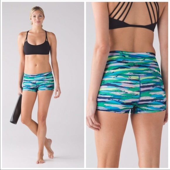 lululemon athletica Pants - Lululemon Shorts Boogie Roll Down Hot Shorts
